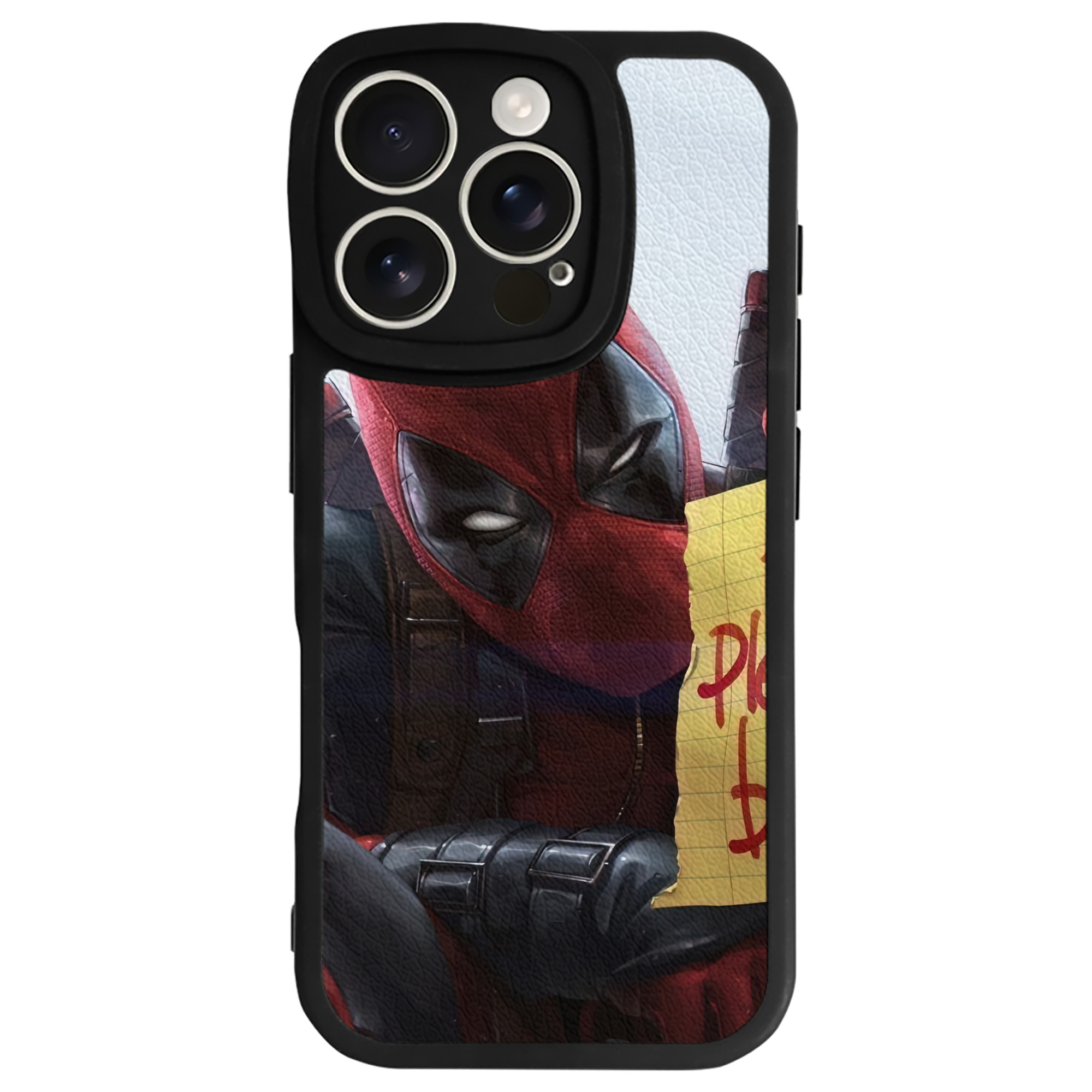 （画像用） Deadpool デッドプール 【iPhone 16シリーズ対応】シリコンスマホケース（レザー調） 材質：シリコン